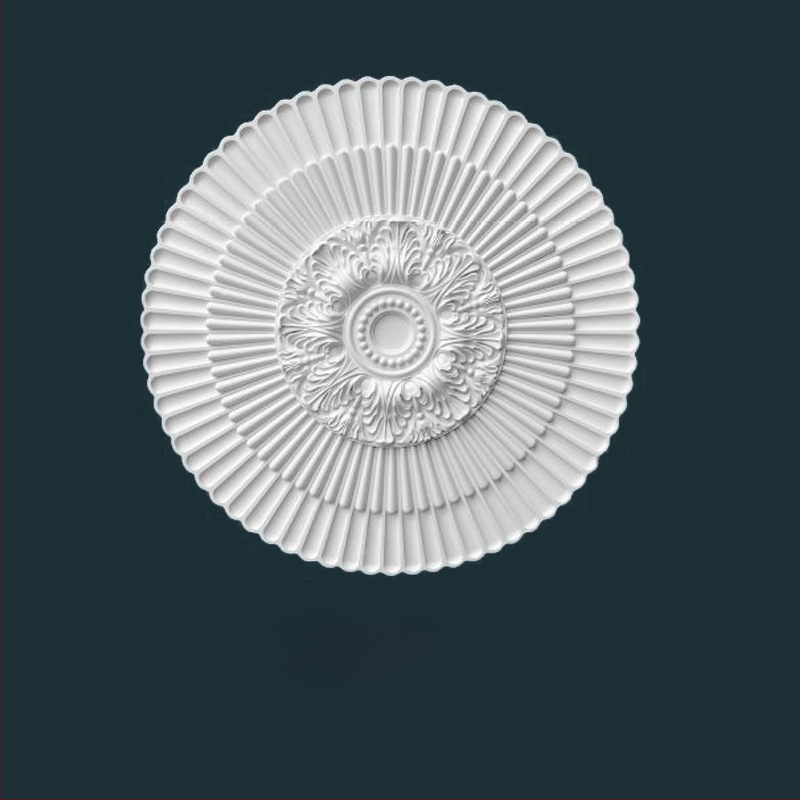 Πάνελ λαμπτήρα PU με κυκλικό δίσκο οροφής σε γαλλικό στυλ για ευρωπαϊκού τύπου πολυέλαιο (Υλικό: PU; Μοντέλο: BQ-XY-; Στυλ: ανάγλυφος, μινιμαλιστική σύγχρονη, ελαφριά πολυτέλεια)