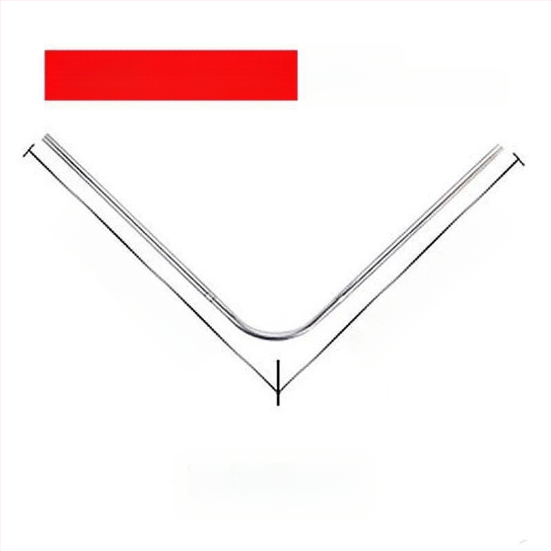 Set bară duș, curbată, fără găurire, oțel inoxidabil 201