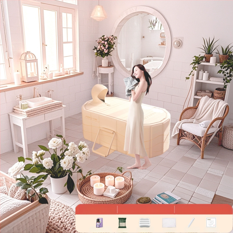 Senxi sulankstoma vonia – tarpaulin iš medžiagos, viso kūno vonia namų naudojimui, suaugusiems ir vaikams