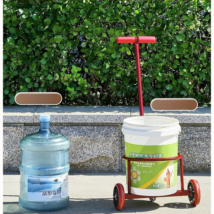 Saklupjama rokas vilkšanas rikšis, piemēroti mājai un darbnīcai, daudzfunkcionāla pārvadāšana ūdens kannām, atkritumiem un gāzes cilindriem