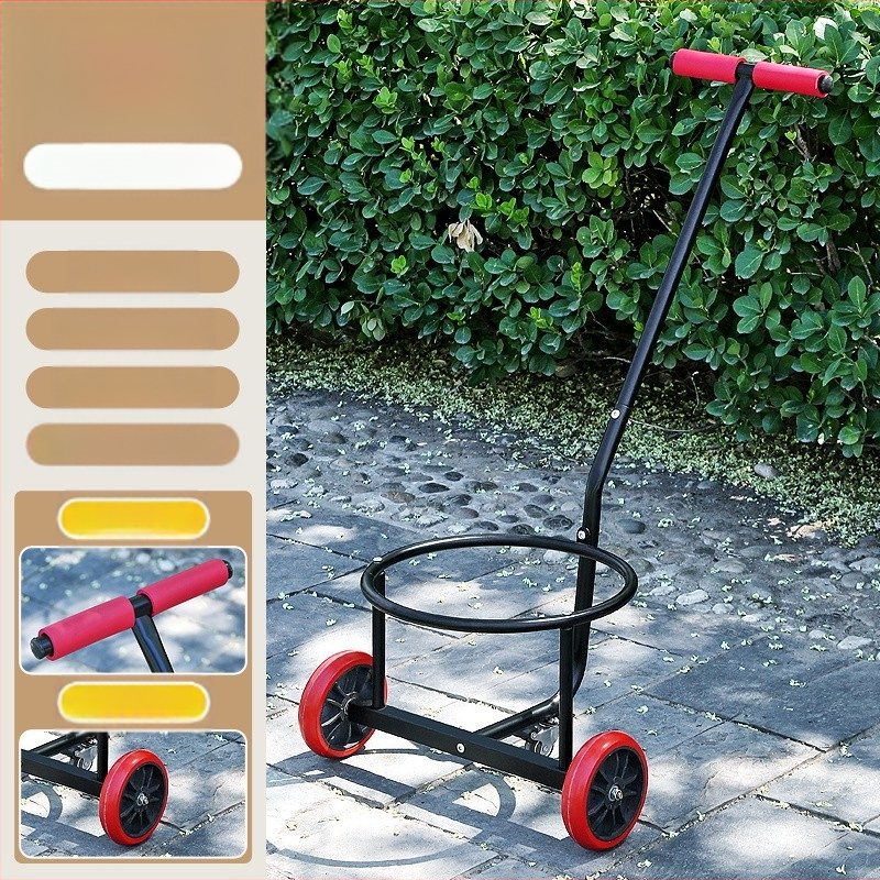 Saklupjama rokas vilkšanas rikšis, piemēroti mājai un darbnīcai, daudzfunkcionāla pārvadāšana ūdens kannām, atkritumiem un gāzes cilindriem