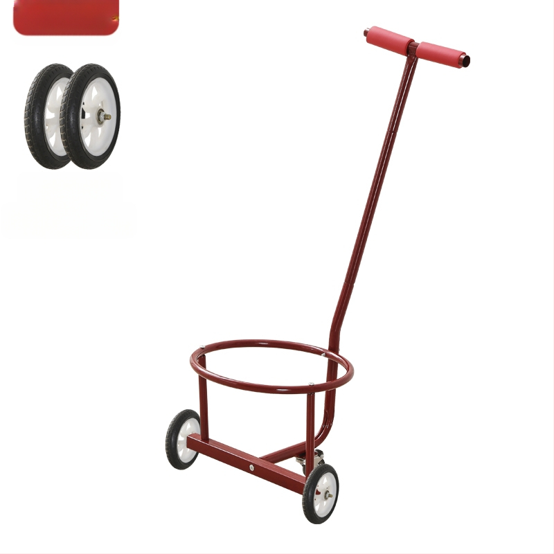 Saklupjama rokas vilkšanas rikšis, piemēroti mājai un darbnīcai, daudzfunkcionāla pārvadāšana ūdens kannām, atkritumiem un gāzes cilindriem