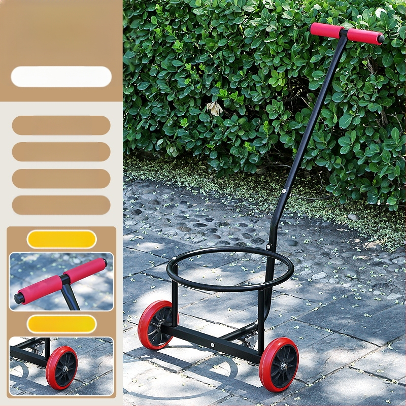 Saklupjama rokas vilkšanas rikšis, piemēroti mājai un darbnīcai, daudzfunkcionāla pārvadāšana ūdens kannām, atkritumiem un gāzes cilindriem