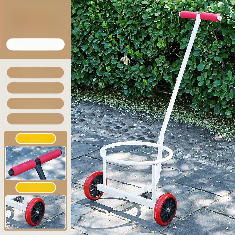 Saklupjama rokas vilkšanas rikšis, piemēroti mājai un darbnīcai, daudzfunkcionāla pārvadāšana ūdens kannām, atkritumiem un gāzes cilindriem