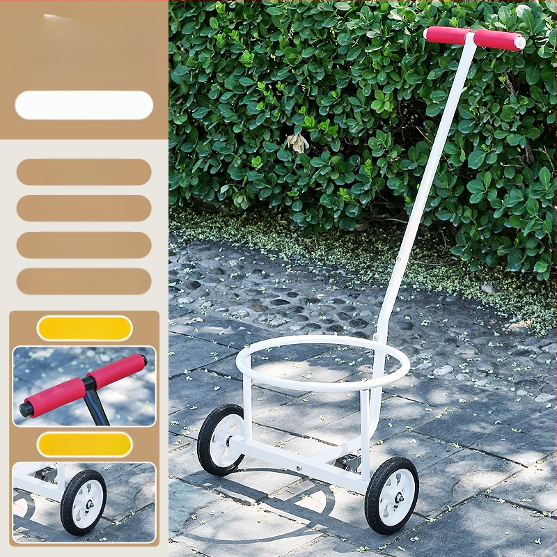 Saklupjama rokas vilkšanas rikšis, piemēroti mājai un darbnīcai, daudzfunkcionāla pārvadāšana ūdens kannām, atkritumiem un gāzes cilindriem