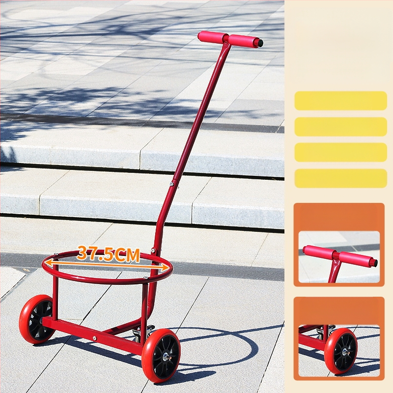 Saklupjama rokas vilkšanas rikšis, piemēroti mājai un darbnīcai, daudzfunkcionāla pārvadāšana ūdens kannām, atkritumiem un gāzes cilindriem