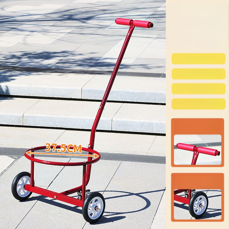 Saklupjama rokas vilkšanas rikšis, piemēroti mājai un darbnīcai, daudzfunkcionāla pārvadāšana ūdens kannām, atkritumiem un gāzes cilindriem