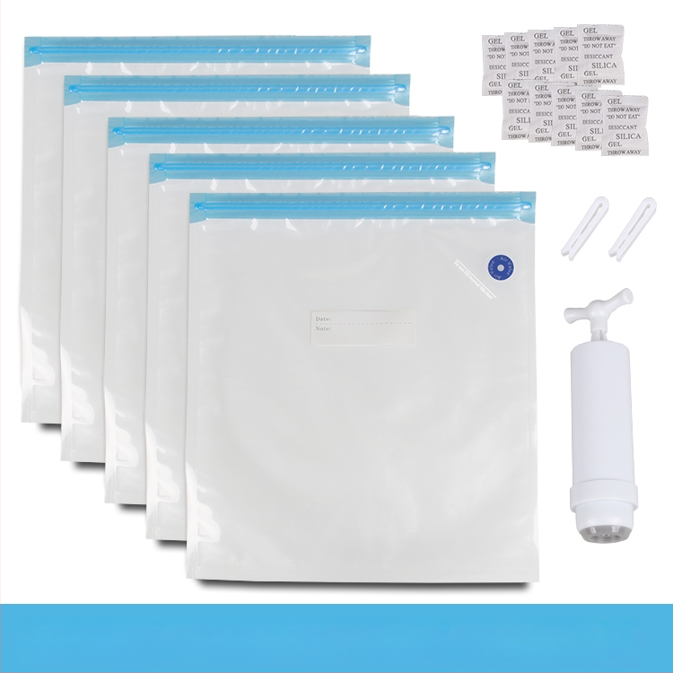 3D печат на консумативи: вакуумна торба с ръчно/автоматично извличане на въздуха за запечатано компресирано съхранение на материали