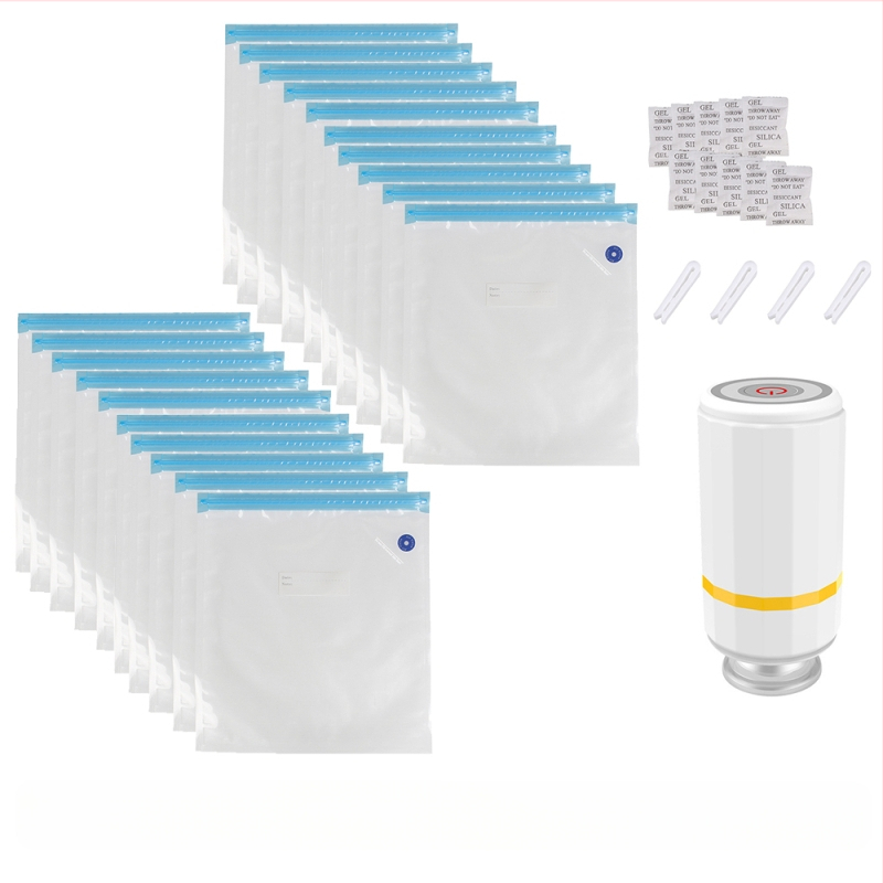 3D печат на консумативи: вакуумна торба с ръчно/автоматично извличане на въздуха за запечатано компресирано съхранение на материали