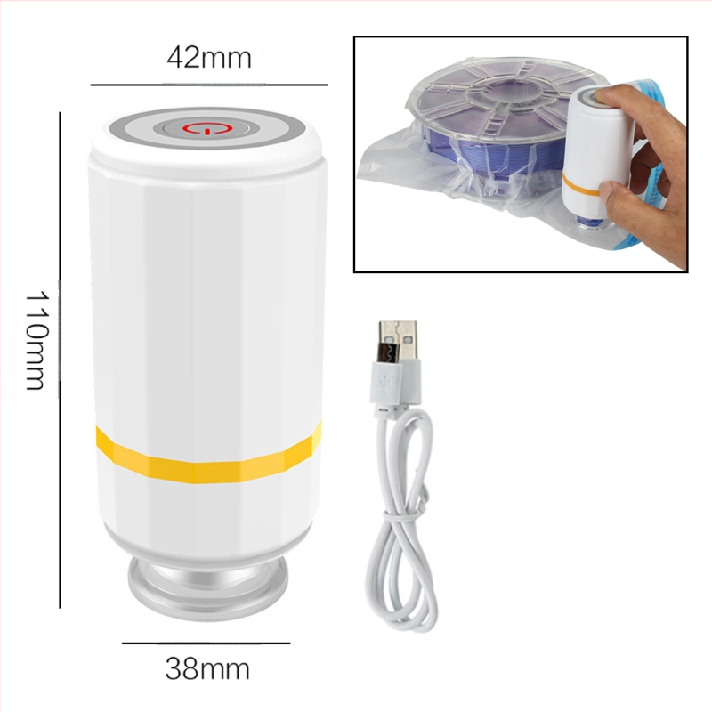 3D печат на консумативи: вакуумна торба с ръчно/автоматично извличане на въздуха за запечатано компресирано съхранение на материали