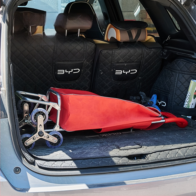 Φορητό οικιακό καρότσι αγορών, με αναδιπλούμενο σκελετό, υλικό γαλβανωμένη σωλήνα + ύφασμα 600D Oxford, μεταφορική ικανότητα 15 kg, καρότσι με ράβδο έλξης, προέλευση Χεμπέι, Κίνα