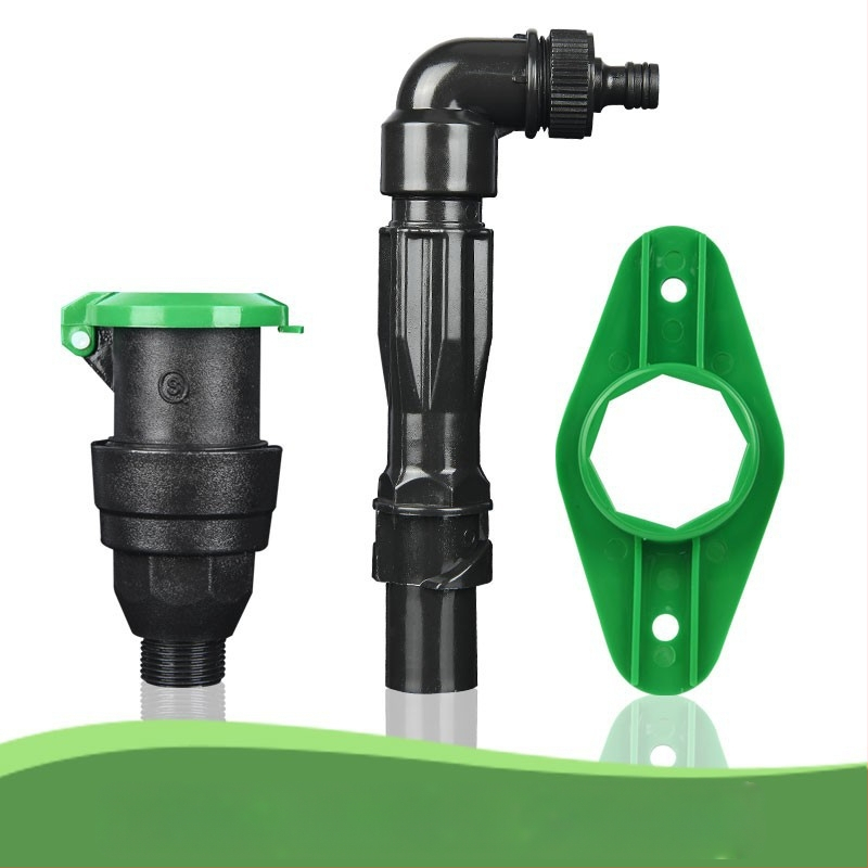 Lauko vejų laistymo sistema su automatiniu purškimu ir mikro purkštuvais, vandens vamzdis/žarna; Importuoti: Ne