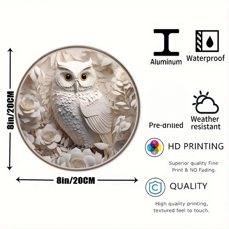 Εκτυπωμένο κρεμαστό διακοσμητικό τοίχου από κράμα αλουμινίου, με θέμα νεκρή φύση, προσαρμοσμένος σχεδιασμός, χωρίς πλαίσιο