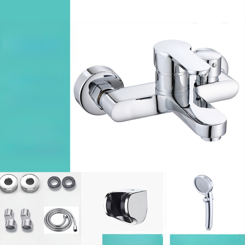 Vonios kambario trijų krypčių maišytuvo su šoniniu atidarymu, vario lydinio korpusas, keraminių diskinių vožtuvų, modelis 8889, sieninis montavimas