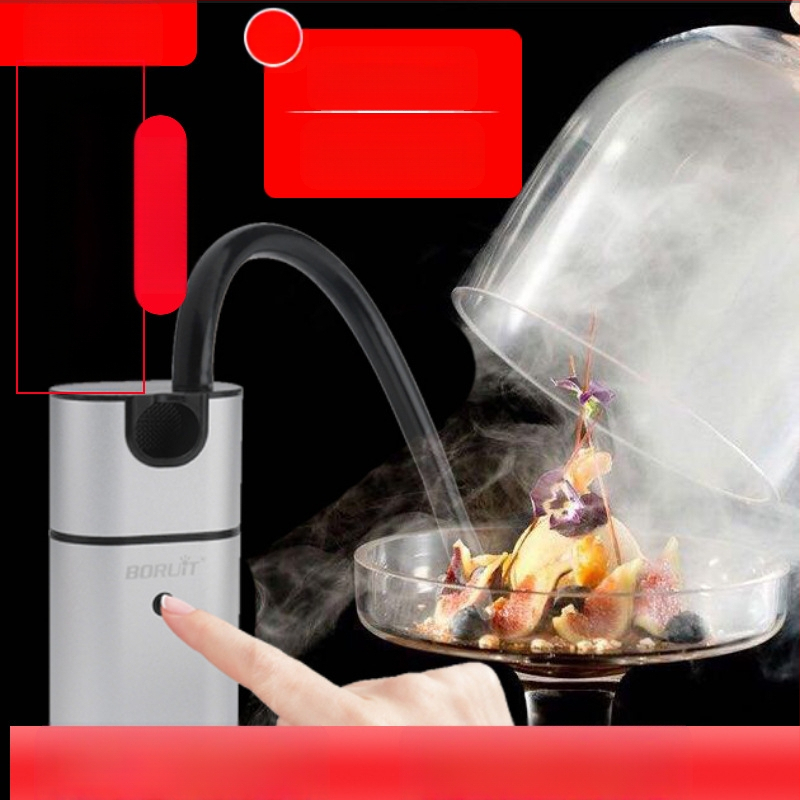 Maisto rūkymo rinkinys, molekulinė gastronomija, kokteiliai, meninis patiekalo pateikimas, prancūziškas stilius