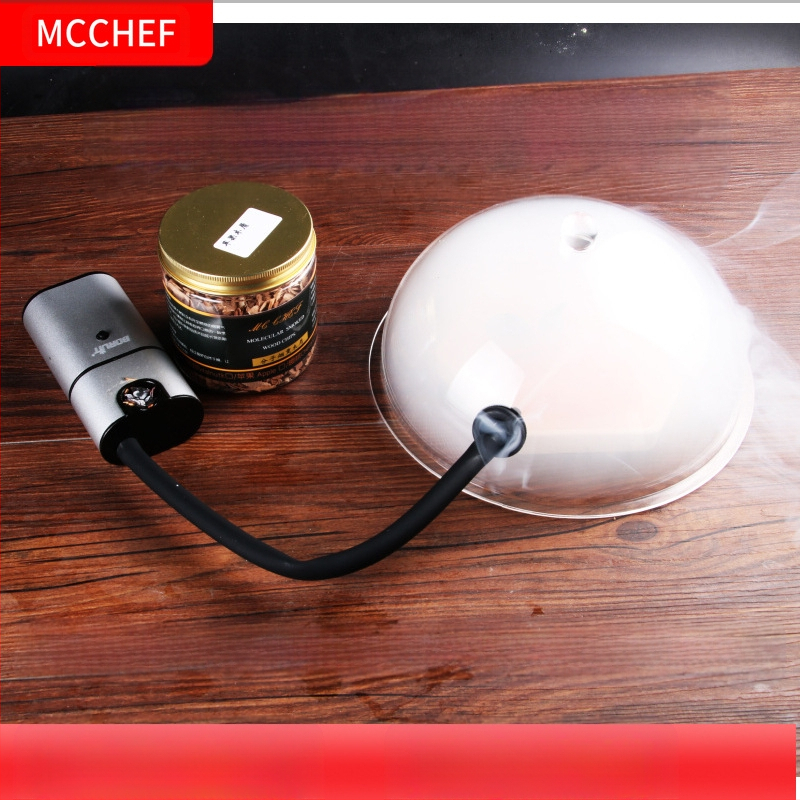 Maisto rūkymo rinkinys, molekulinė gastronomija, kokteiliai, meninis patiekalo pateikimas, prancūziškas stilius