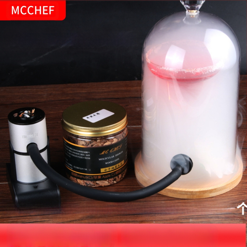 Maisto rūkymo rinkinys, molekulinė gastronomija, kokteiliai, meninis patiekalo pateikimas, prancūziškas stilius