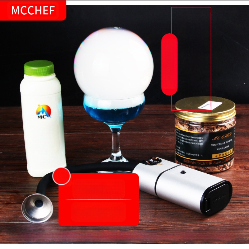 Maisto rūkymo rinkinys, molekulinė gastronomija, kokteiliai, meninis patiekalo pateikimas, prancūziškas stilius