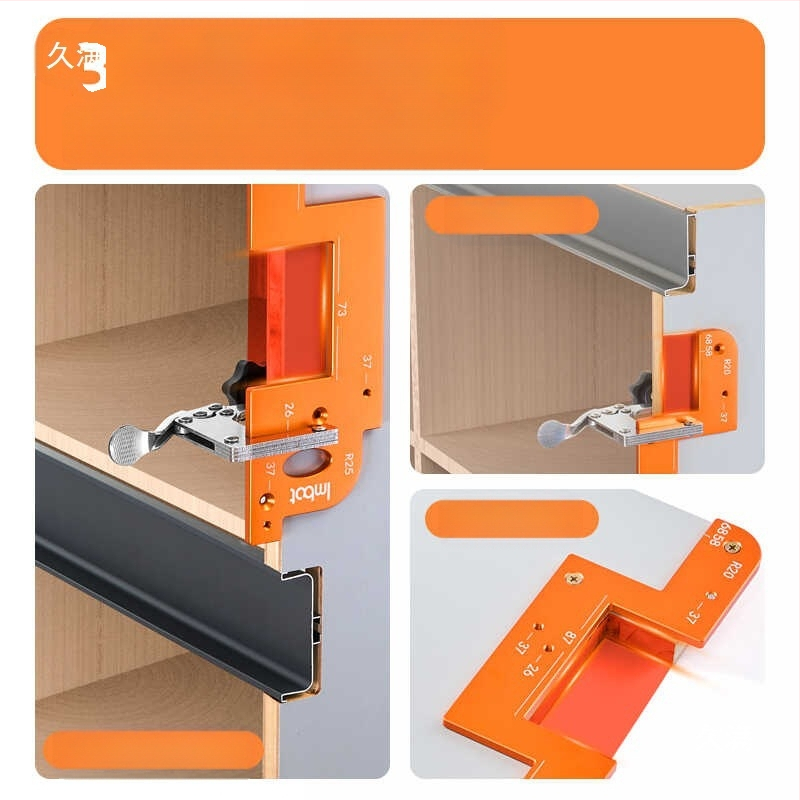 Aliuminio lydinio profilio įpjovimo forma be rankenos, dviejų paskirčių U formos įpjovimo forma medienos apdirbimui