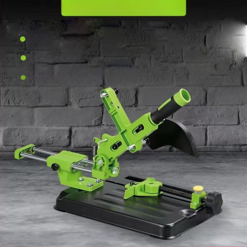 Държач за ъглошлайф с издърпващ прът, универсална многофункционална стойка за електрически шлайф, 12V
