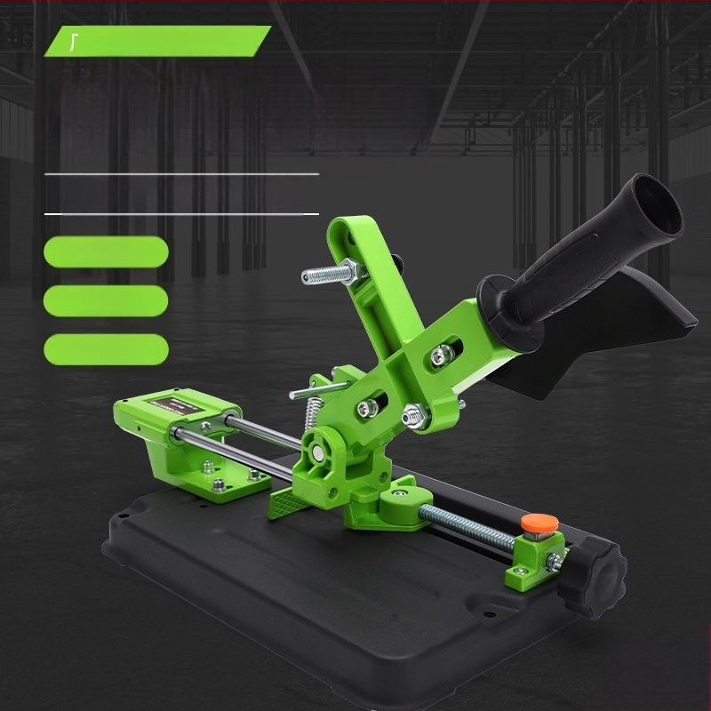 Държач за ъглошлайф с издърпващ прът, универсална многофункционална стойка за електрически шлайф, 12V