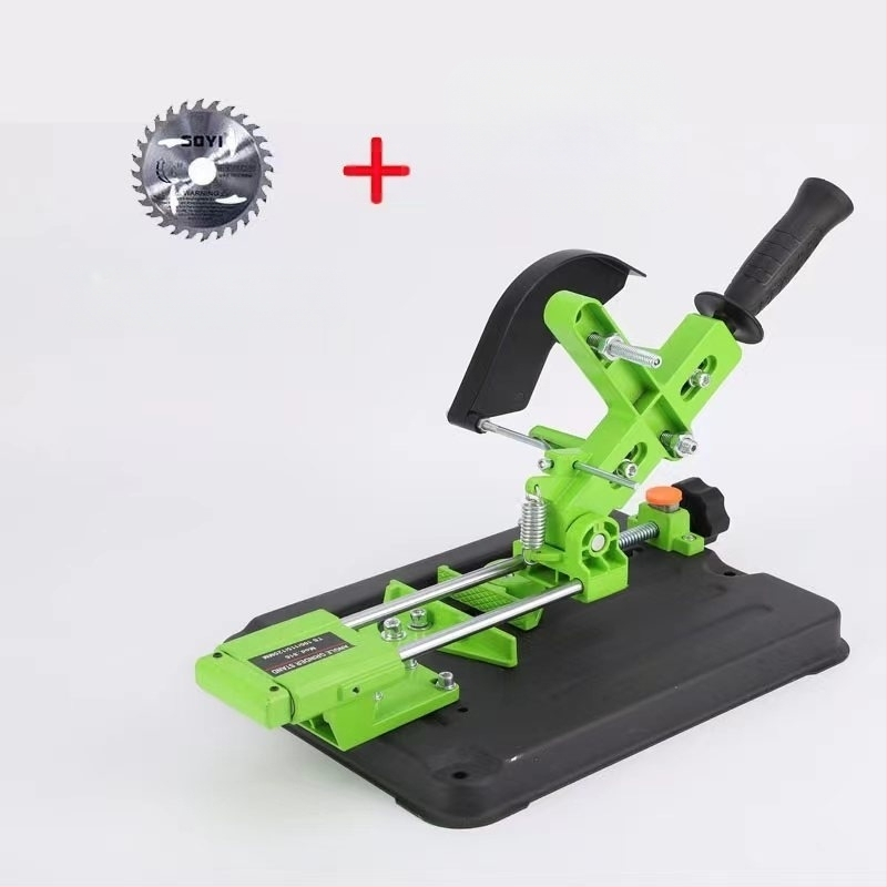 Държач за ъглошлайф с издърпващ прът, универсална многофункционална стойка за електрически шлайф, 12V