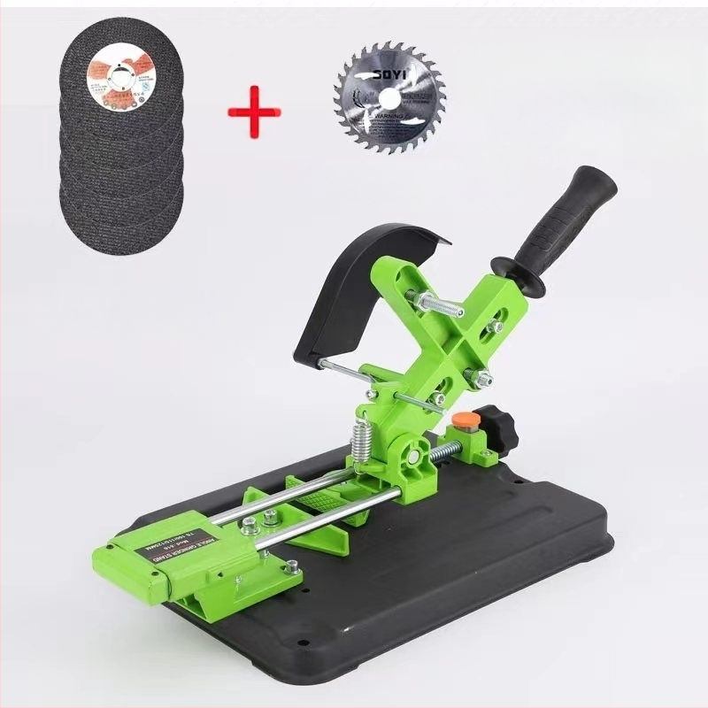 Държач за ъглошлайф с издърпващ прът, универсална многофункционална стойка за електрически шлайф, 12V