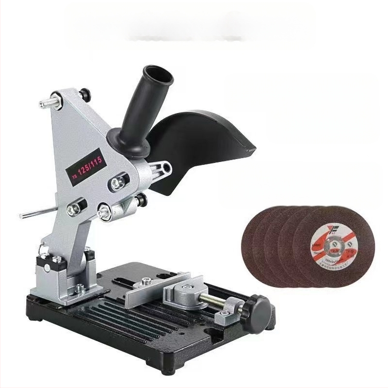 Държач за ъглошлайф с издърпващ прът, универсална многофункционална стойка за електрически шлайф, 12V