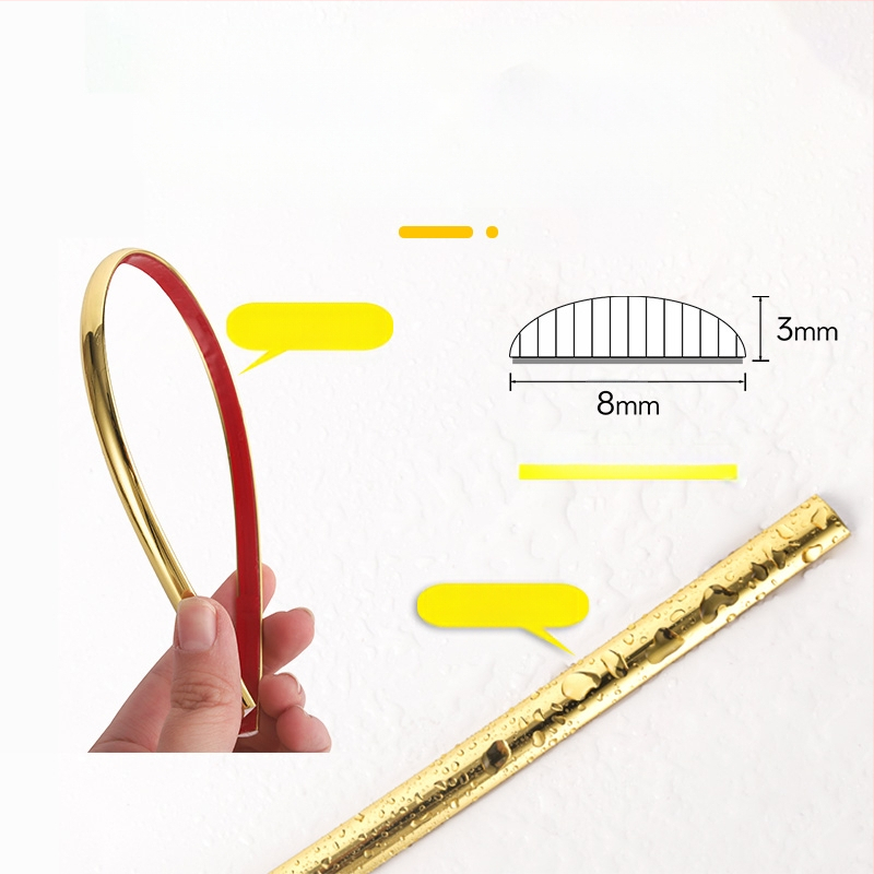 PVC самозалепваща декоративна лента за стени | еднотонен модел, модерен минималистичен стил, инсталация: само подлакътници