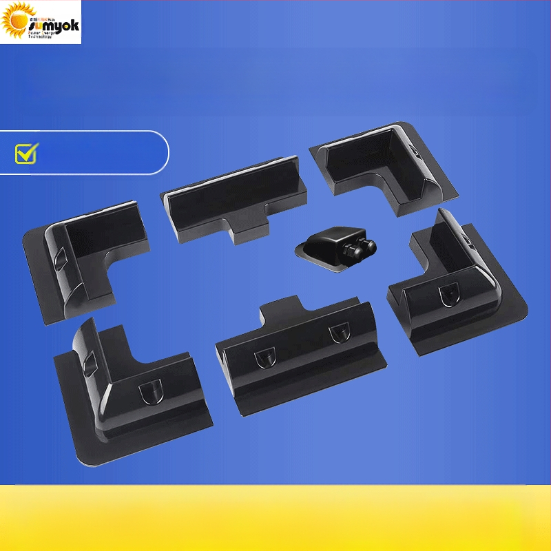 Plastinis saulės skydelis laikiklis RV ir jahtoms, ABS, 7 dalių rinkinys su jungčių dėžute — Prekės ženklas SY, Modelis Integrated, Medžiaga Plastmasė, Svoris 2000 g