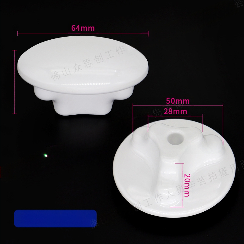 Stomatoloģiskā krēsla piederums ar keramisko vāciņu, plastmasas filtru, stikla trauku un ventili