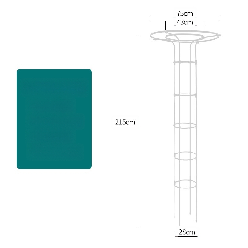 Kopimoji rėmas augalams su gėlių vazonų laikikliu ir balkono lentyna, plieninės vamzdžiai su plastiko danga, pastoralinis stilius, derinamas naudojimas