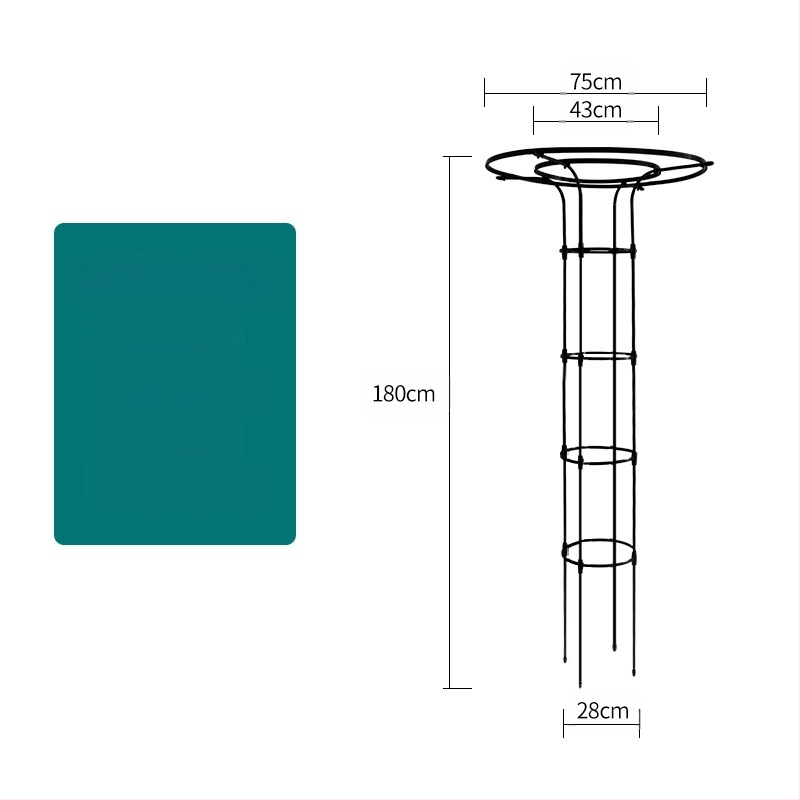 Kopimoji rėmas augalams su gėlių vazonų laikikliu ir balkono lentyna, plieninės vamzdžiai su plastiko danga, pastoralinis stilius, derinamas naudojimas