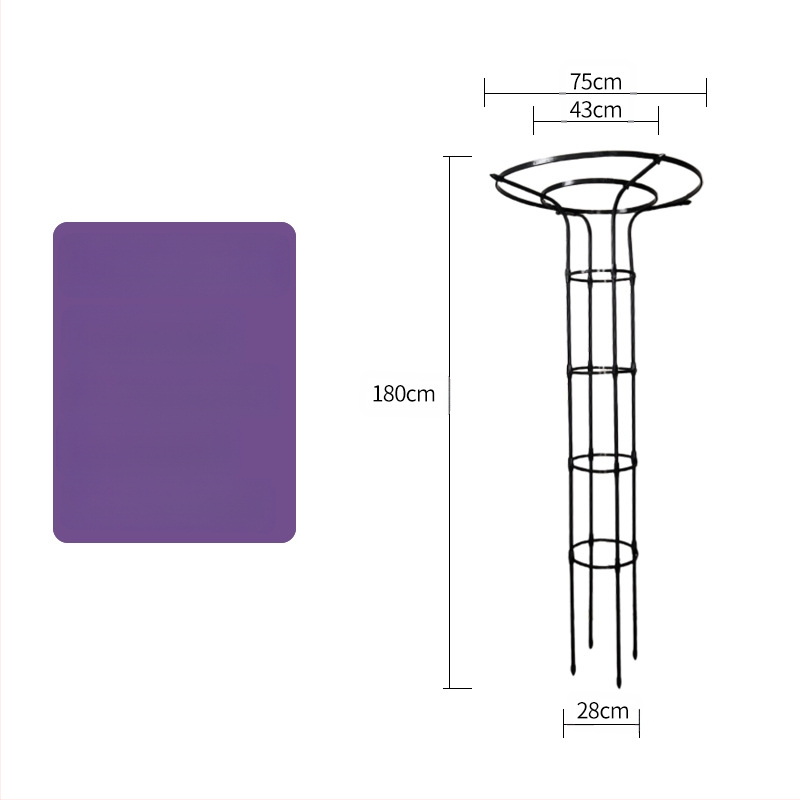 Kopimoji rėmas augalams su gėlių vazonų laikikliu ir balkono lentyna, plieninės vamzdžiai su plastiko danga, pastoralinis stilius, derinamas naudojimas