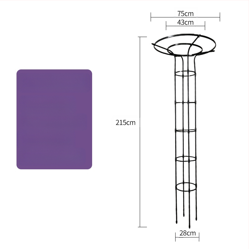 Kopimoji rėmas augalams su gėlių vazonų laikikliu ir balkono lentyna, plieninės vamzdžiai su plastiko danga, pastoralinis stilius, derinamas naudojimas