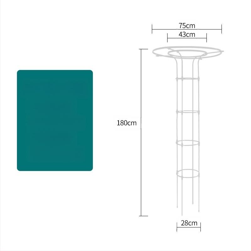 Kopimoji rėmas augalams su gėlių vazonų laikikliu ir balkono lentyna, plieninės vamzdžiai su plastiko danga, pastoralinis stilius, derinamas naudojimas