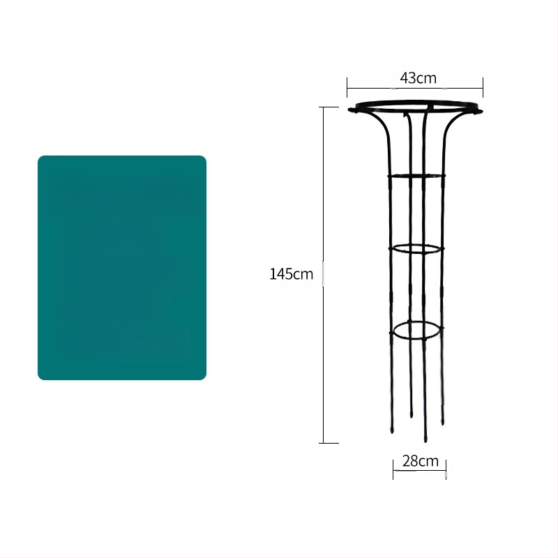Kopimoji rėmas augalams su gėlių vazonų laikikliu ir balkono lentyna, plieninės vamzdžiai su plastiko danga, pastoralinis stilius, derinamas naudojimas