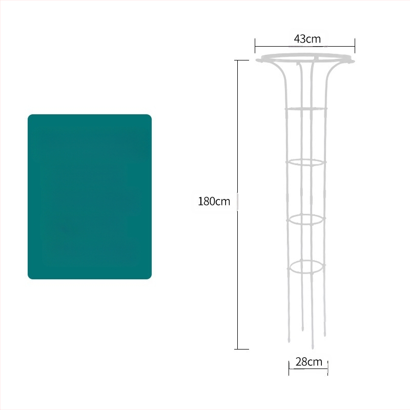 Kopimoji rėmas augalams su gėlių vazonų laikikliu ir balkono lentyna, plieninės vamzdžiai su plastiko danga, pastoralinis stilius, derinamas naudojimas