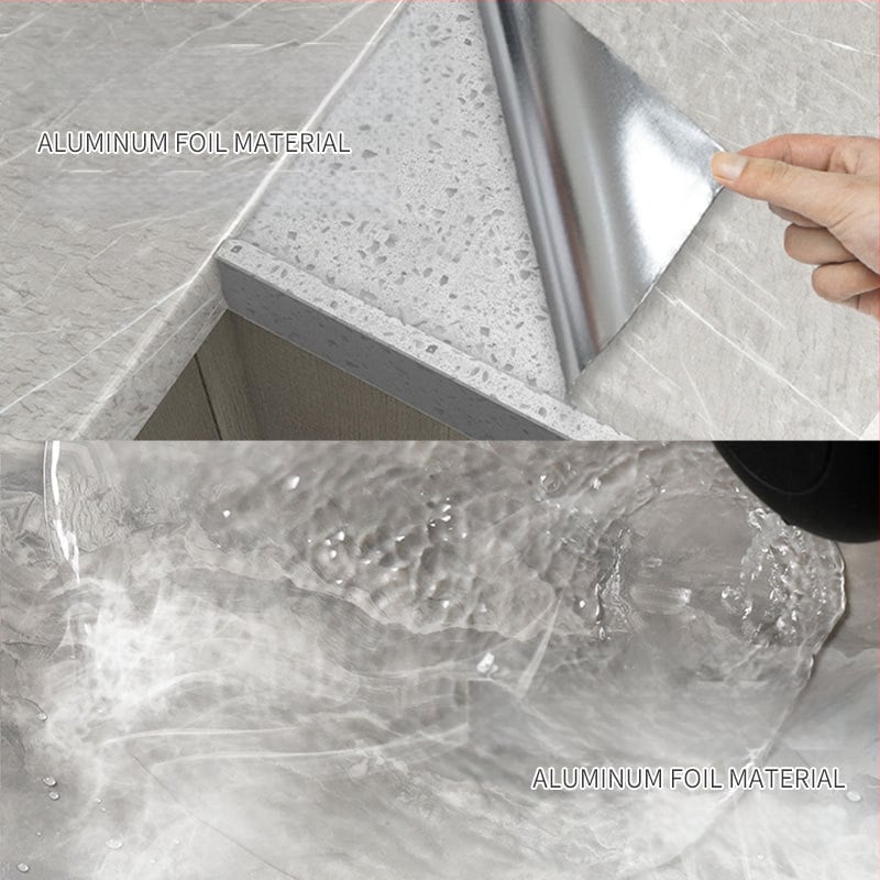 Köögiseina kleebis PET-ist, veekindel, õli- ja kuumakindel, marmormustriga, isekleepuv, 1 tükk