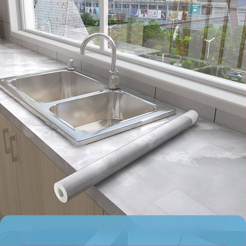 Köögiseina kleebis PET-ist, veekindel, õli- ja kuumakindel, marmormustriga, isekleepuv, 1 tükk