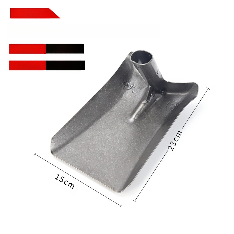 Nuotekų valymo kastuvas su lenktu kampu geležine galva – tinka vamzdynų ir griovių valymui