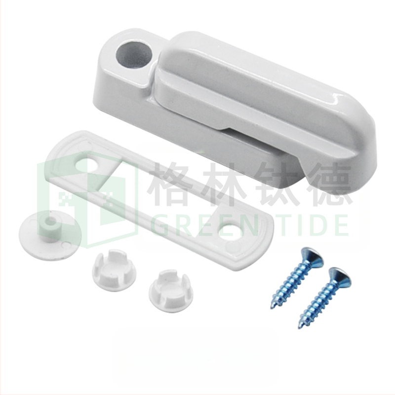 T tipo durų ir langų spyna, be gręžimo, lydinio, su raktu, prieš vagystę