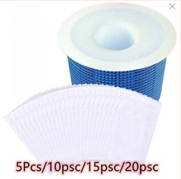 Σετ μικροπόρων φιλτράδων πισίνας για σκούμπερ - μη υφαντό ύφασμα, 10 τεμ., 70 g