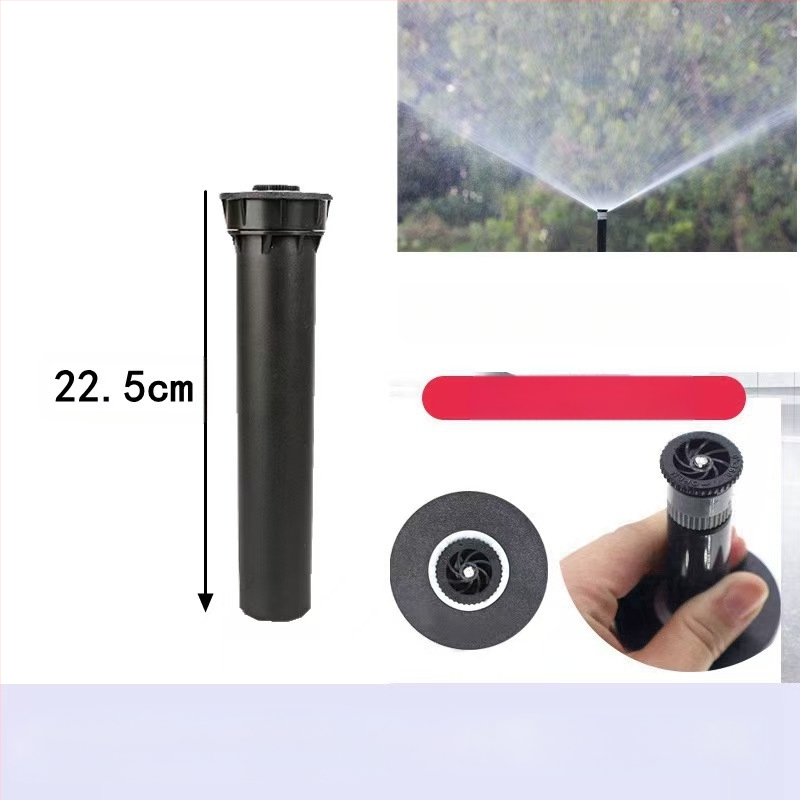 Guangying užkasamas teleskopinis purkštuvas su 360° sukimu, skirtas laistymui vejo ir sode (inžineriniai plastikai)