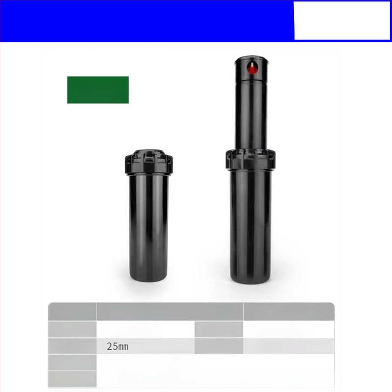 Guangying užkasamas teleskopinis purkštuvas su 360° sukimu, skirtas laistymui vejo ir sode (inžineriniai plastikai)