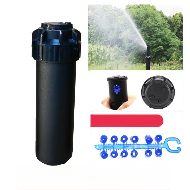 Guangying užkasamas teleskopinis purkštuvas su 360° sukimu, skirtas laistymui vejo ir sode (inžineriniai plastikai)