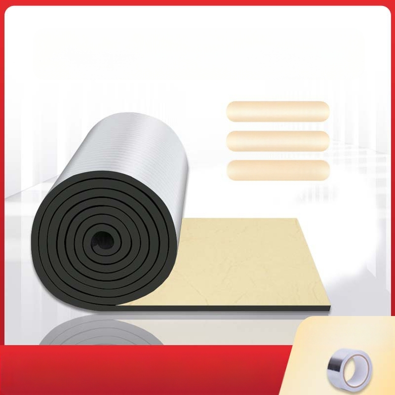 Vată izolație cu folie de aluminiu – izolație autoadezivă pentru acoperiș, microporoasă, miez din cauciuc-vată, rolă, 0,033 W/mK