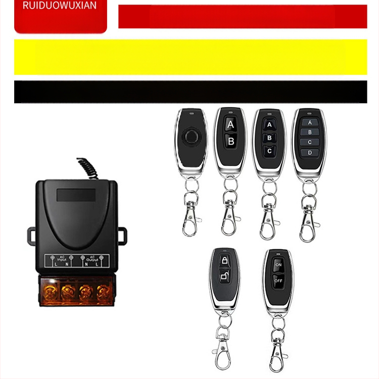 Belaidė nuotolinio valdymo jungiklis lempai ir varikliui – Ruiduo chuang