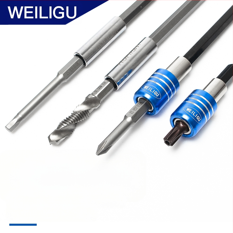 Magnetinis pratęsimo velenas elektriniam atsuktuvui — nerūdijantis plienas, savarankiškai užrakintas, bitų laikiklis