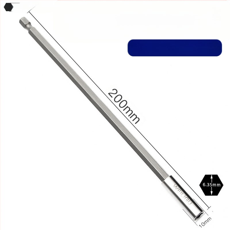 Magnetinis pratęsimo velenas elektriniam atsuktuvui — nerūdijantis plienas, savarankiškai užrakintas, bitų laikiklis